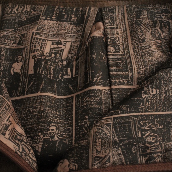 1980’s Vintage Brown Leather Vera Pelle Mini Skirt - Picture 4 of 5